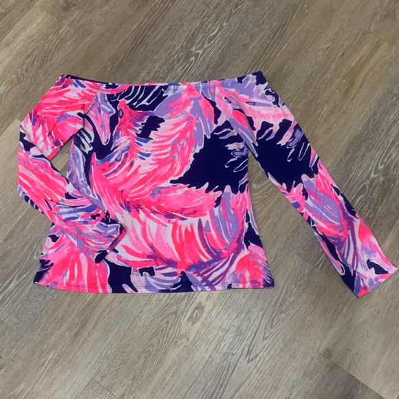 Lilly Pulitzer off shoulder top size S - Picture 1 of 2